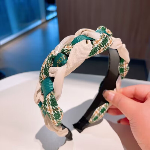 Maillard Hairband Women's 2024 High Skull Pressure Hair Bundle Wide-Border Hairpin Headwear High-end and Versatile Outing Black 1 Piece