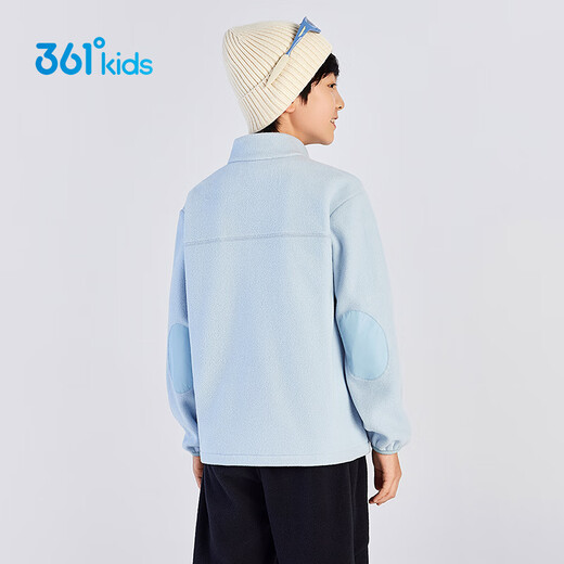 361 Children's sweatshirt jacket 25 autumn and winter for boys and girls 3-14 years old warm polar fleece sweatshirt jacket blue 160