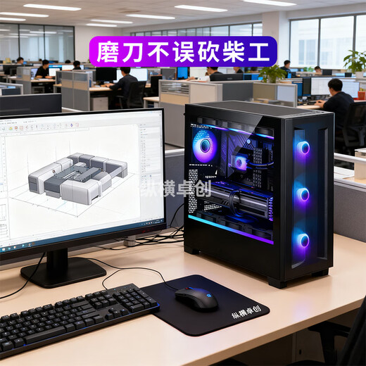 Zongheng Zhuochuang designer graphics workstation video editing 20-core i7 14700KF/RTX5060Ti 16G/2000ADA modeling rendering drawing assembly desktop computer host configuration six i7 14700KF+5060TI 16G