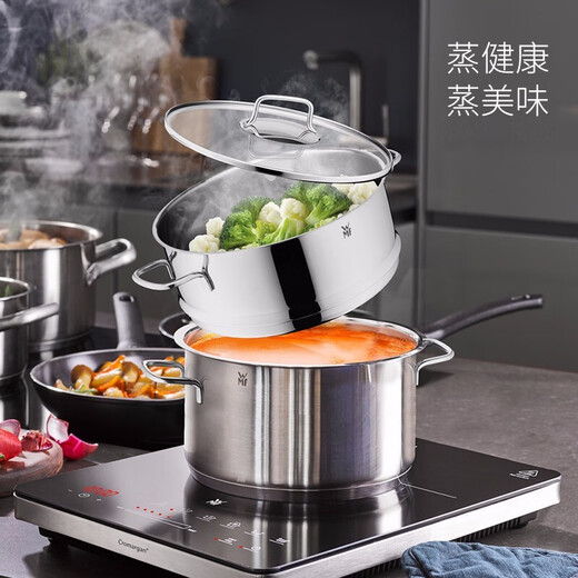 WMF Futenbao pot set honeycomb wok non-stick frying pan steamer knife set pressure cooker soup pot pressure cooker titanium wok 12-piece set 30cm wok