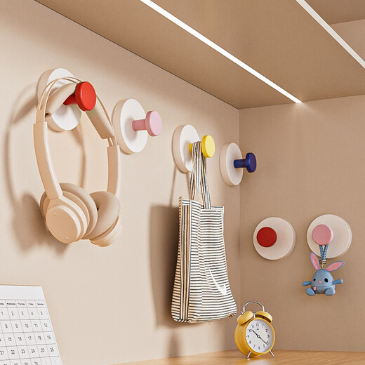 Plus dopamine high-looking no-punch no-mark hair ties and hair accessories storage rack strong adhesive dopamine color 5 pcs