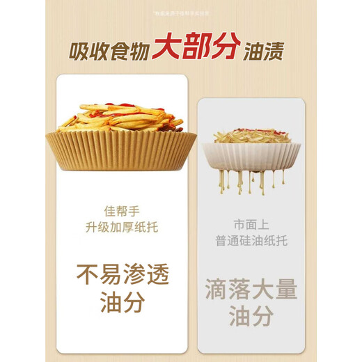 Fat Donglai's same air fryer special paper household thickened oil-absorbing paper food oven baking silicone oil paper pad tin 20 sheets
