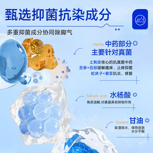 Athlete's foot spray to relieve itching, peeling and rotten feet, fungal infection, deodorizing and root removal, special treatment for smelly and sweaty feet, 3 boxes