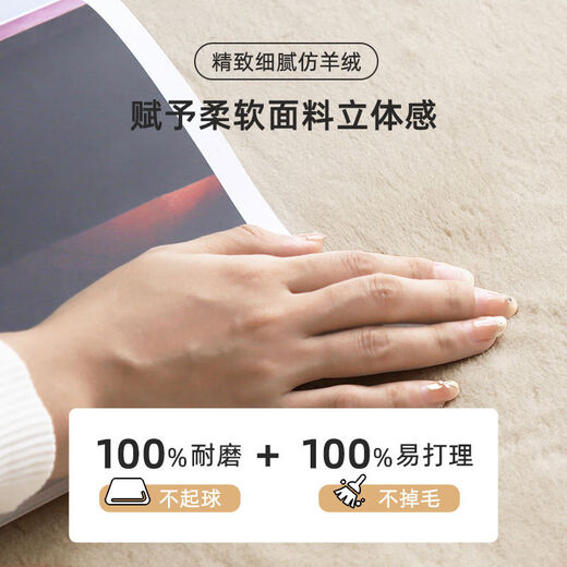 地毯卧室床边毯卡通房间免打理大面积茶几毯加厚沙发地垫可睡可坐 60*120CM 可爱狗狗14079