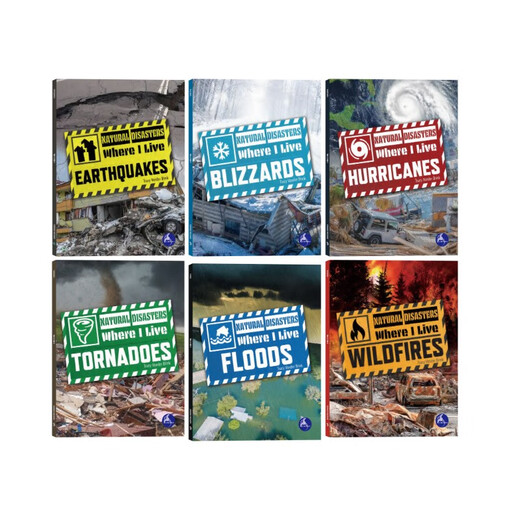 点读版 我身边的自然灾害科普阅读系列绘本6册 英文原版 The Natural Disasters Where l Live 青少年自然灾害科普 蓝思值600L-800L