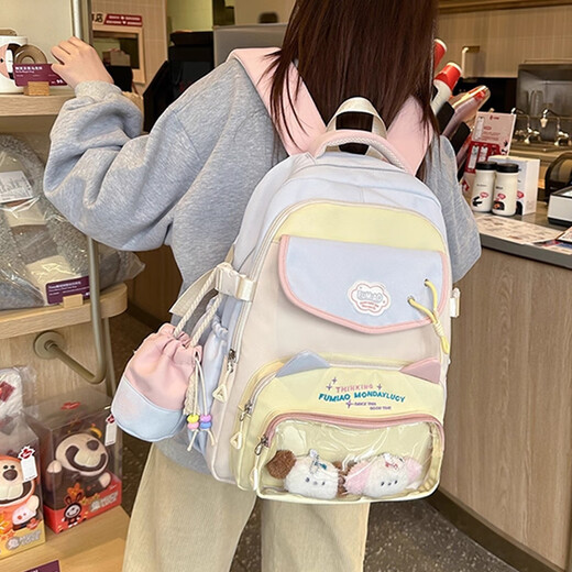 VICTORIATOURIST Junior High School Students School Bag Girls High-Pretty Lightweight Backpack High School Students College Students Computer Bag Reduce Load Large Capacity Backpack