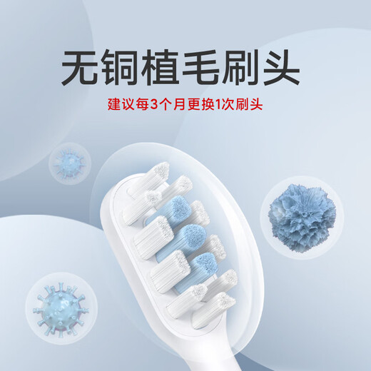 Mijia Xiaomi Electric Toothbrush T302 Adult/Student 4 Teeth Cleaning Modes 150 Days Battery Life 4 Brush Heads Silver Gray Birthday Gift