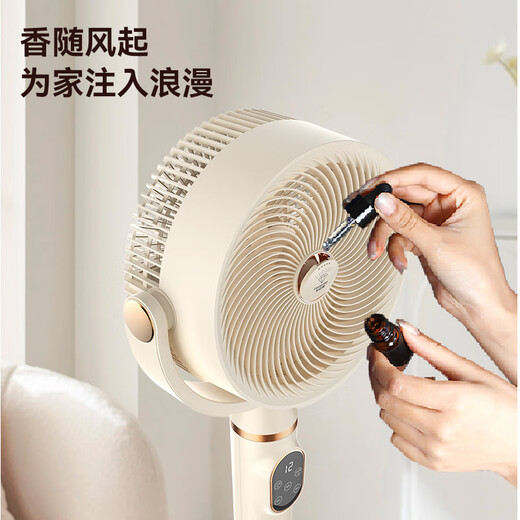 DIAMOND frequency conversion light sound air circulation fan household voice remote control electric fan light sound floor fan desktop small fan living room bedroom large wind fan KFX2501DY voice remote control model DC frequency conversion + first-level energy efficiency + 12-speed optional fan