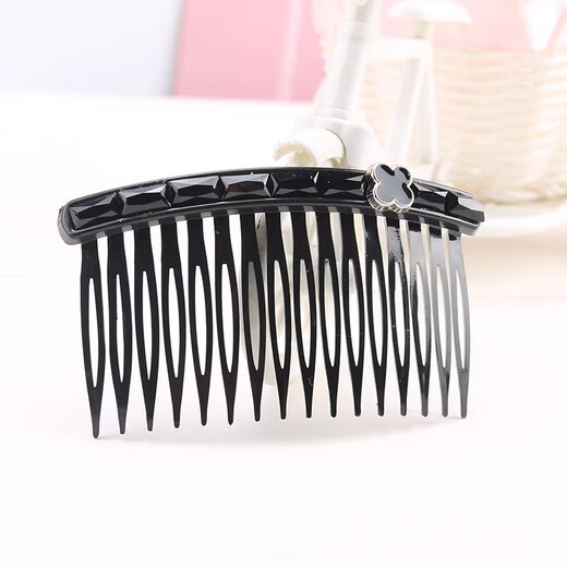 Tang Funi Internet celebrity bangs forehead broken hair hairpin organizer hairpin female head broken hair comb insert comb short hair management headdress medium black (2 pieces)