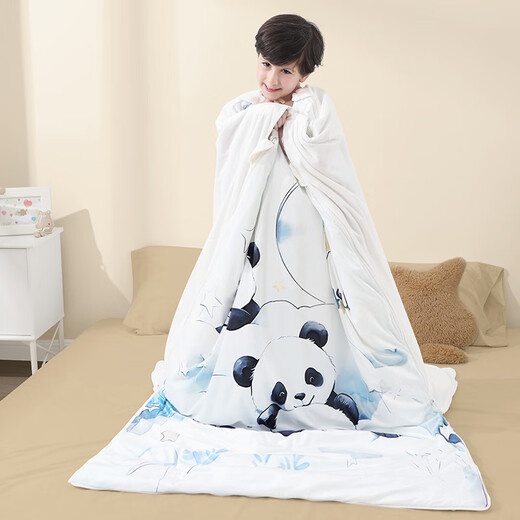 Nanjiren Baby Sleeping Bag Spring, Autumn and Winter Children's Anti-Kick Quilt for Large Children, Baby All Seasons Quilt 100*160cm