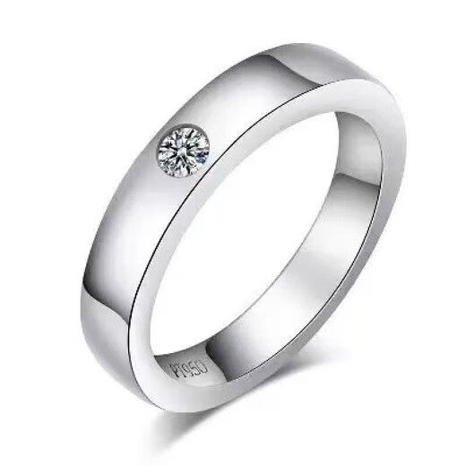 DRPT950 platinum ring for male and female couples, wedding diamond ring, classic tail ring, Valentine's Day and Chinese Valentine's Day birthday gift, opening adjustable for male or female, contact customer service for remarks
