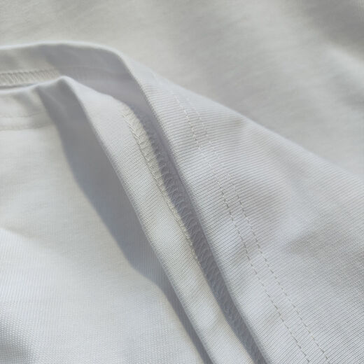 T-shirt à manches courtes en coton pur pour la chaîne de croix rouge masculine imprimée tendance street street décontractée zyfs blanc A-6197 [100% coton] l [120-130]