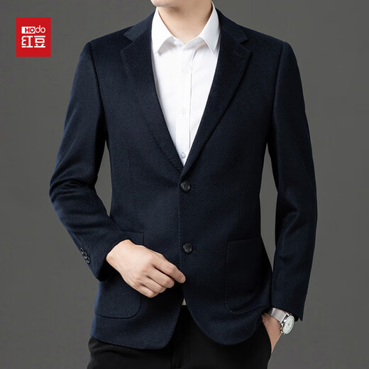 Hongdou Wool Suit High-end Casual Suit Men's 2025 New Autumn and Winter Suit Jacket Black M