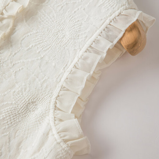 Late white inner layering artifact 2025 autumn gentle and versatile jacquard top, soft and comfortable shirt for women, apricot XL