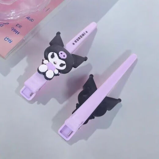 Coules de cheveux mignons et accessoires de cheveux sur le côté de l'été kt chat yugui chien épingle à cheveux sanrio canard plein d'énergie kt chat + kuromi + yugui chien