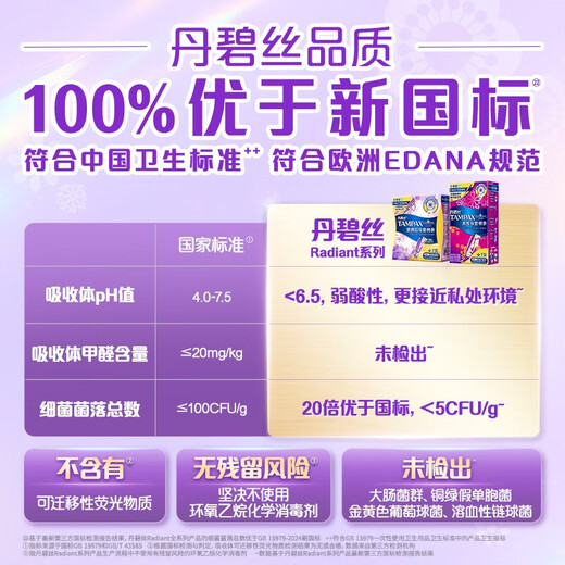 Danbisi imported easy-to-push long/short catheter-type tampons day and night novice trial easy-to-use swimming built-in long catheter-large flow 16 pieces