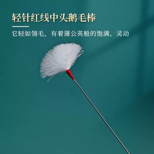 Yusenyi Professional Ear Picking Goose Down Ear Picking Tool Set Ear Picking Spoon Twisting Silver Needle Goose Feather Artifact Light Needle Middle Head Goose Feather Stick 5 Pieces