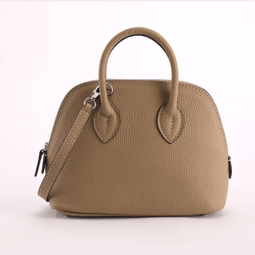 Big-name manufacturer, fashionable and versatile mini shell bag, niche bowling bag, portable crossbody bag, avocado green, large size, length 25*width 10*height 20cm