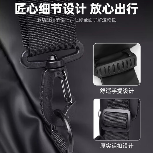 Pull back chest bag, men's shoulder bag, large capacity, versatile, casual waist bag, sports commuting shoulder bag, new convenient crossbody bag