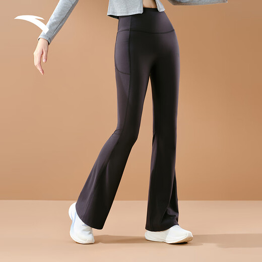 ANTA (ANTA) freedom pants丨High-waisted tummy-tightening butt-lifting trousers for women autumn and winter new slim-fitting Pilates yoga pants sports trousers basic black-2 M (female 165)