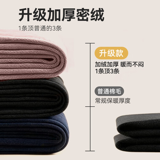 Made in Tokyo, men's warm trousers, plus velvet and thickened, winter patch velvet pants, medium-thick knee pads, long johns, bottoming pants, dark floral gray XL