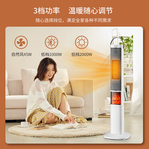 Heater fast heating air heater electric heater household energy-saving hot air fan bedroom heating stove simulation flame basic version mechanical 700mm