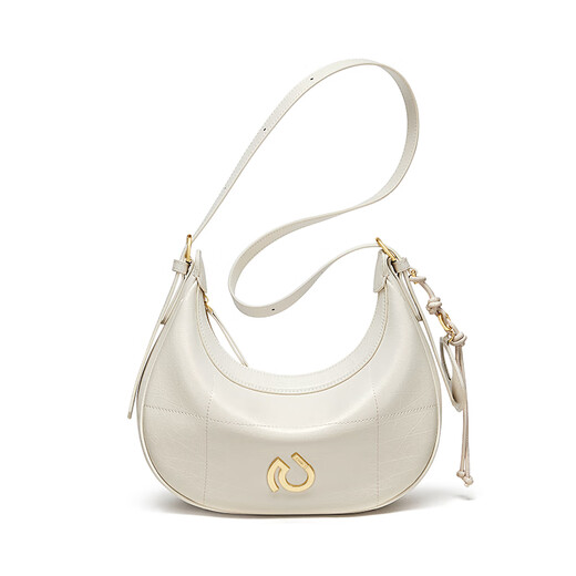 Bag Cnoles Bag Women's Bag 2025 Bag Crescent Bag Luxury High -Ald Backarm Bag Crossbody Bag Heart Birthday Bull For Girlfram Cream White - Nuevo regalo práctico para niñas