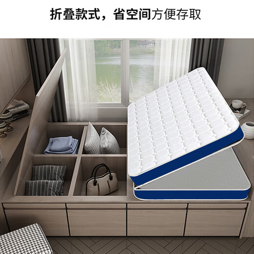 儿童榻榻米折叠床垫薄独立弹簧席梦思10CM厚学生宿舍高箱软硬适中 软硬适中 1350mm*2000mm