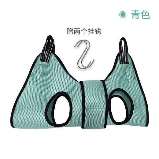 Zhizhou cat nail clipper fixed bag artifact anti-scratch control cat bag bathing anti-bite control hanging pet grooming hammock lake blue S recommended 12Jin Jin equal to 0.5kg, two hooks included