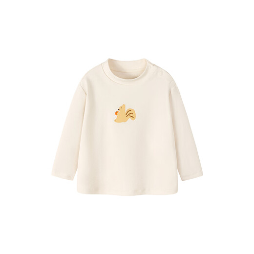 Minibala baby boys and girls long-sleeved T-shirt 2025 winter joint half turtleneck bottoming shirt