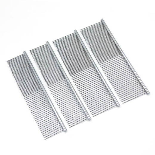 Maomi pet grooming comb for dogs, special debugging brush, stainless steel dense tooth comb, deep debugging comb, pet grooming comb, medium long teeth 19*4cm