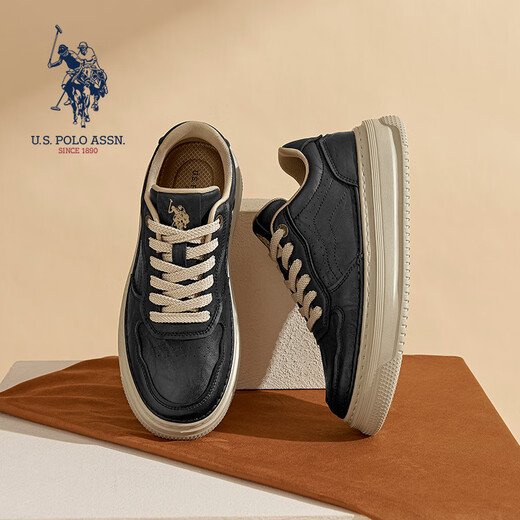 U.S. POLO ASSN. Paul men's shoes autumn new urban street retro sneakers leather comfortable casual shoes business commuting shoes for men