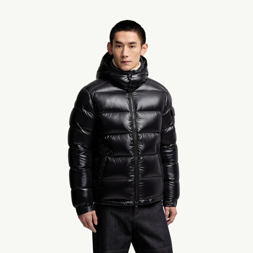 Moncler Moncler Maya Men's Hooded Short Down Jacket - Black L (3)