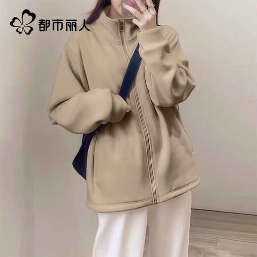 Urban Beauty Austrian Velvet Jacket Women's 2025 Latest Winter Velvet Thickening Warm Versatile Fleece Jacket Liner