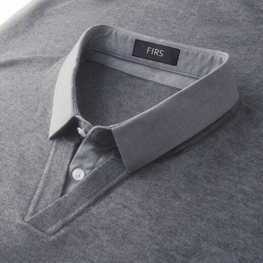 Shanshan (FIRS) wool-containing autumn and winter men's sweater fake two-piece shirt collar business casual blended thickened warm sweater