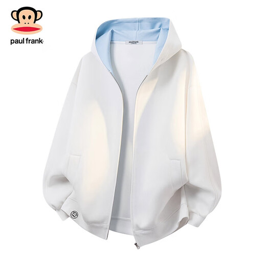 Big Mouth Monkey (paul frank) American hooded cardigan sweatshirt men's autumn new loose heavyweight trendy brand sports and leisure long-sleeved jacket clothes heather gray autumn new product XL recommended 135-145Jin Jin equals 0.5 kg