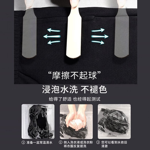 Li Ning Sports Pants Men's Autumn New Casual Loose and Comfortable Large Size Straight Trousers Trendy Breathable Versatile Trousers Black Straight/Comfortable and Skin-Friendly L/175