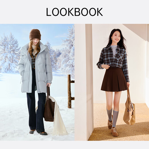 Xiangying American Retro Plaid Shirt Women's 2025 Winter New Lapel Shirt Sea Salt Keluli Long Sleeve Top Route Blue M 160/84A/95-110Jin Jin is equal to 0.5 kg