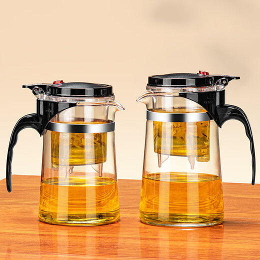 Tea making kettle teacup elegant pot one-touch tea water separation teapot glass household high-end large-capacity elegant cup upgraded model elegant pot 500ML