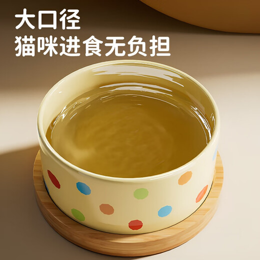 WCZ德国恒温猫咪饮水机酸奶机冬季加热罐头喝水碗陶瓷保温喂水饮水 釉黑350ml陶瓷碗+2档恒温垫