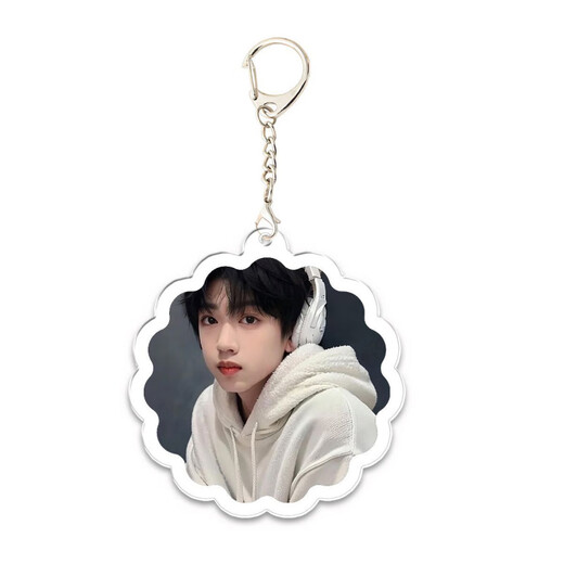 
Zhang Guiyuan's new peripheral double-sided transparent keychain school bag pendant to support students' gift customization KXPB16784 5CM