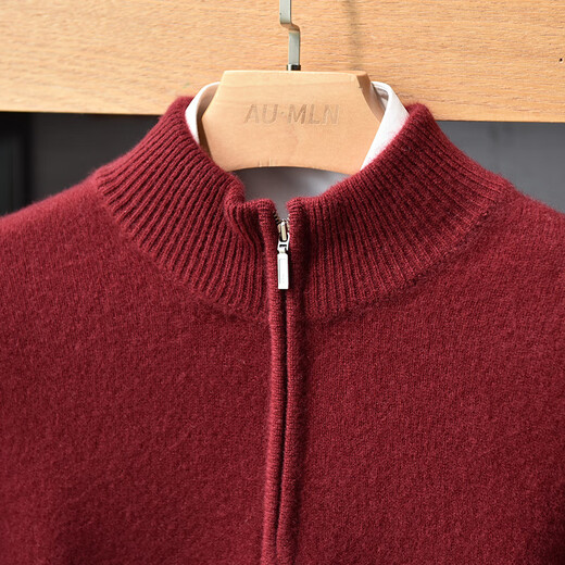 Année de naissance d'Ordos City Sweater rouge Pure Pullmere Sweater pour hommes d'âge moyen et de collier de tortue des jeunes