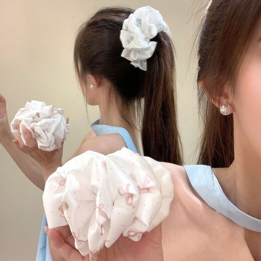Korean style fabric three-dimensional bow banana clip, feminine ponytail clip on the back of the head, half-tied shark clip headdress, great value for 2 pieces, great deal