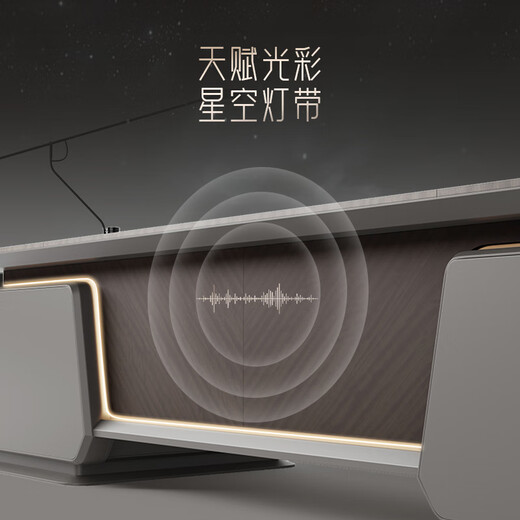 Qiheng (XIIBLC) President's Desk, Boss Table and Chair Combination, Chairman's Room Furniture, High-End Modern Executive Desk, General Manager's Desk, 2.8-meter President's Desk + Luxurious Nappa Cowhide Boss Chair