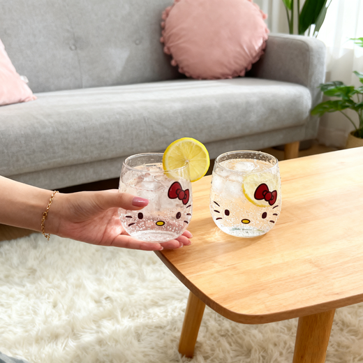 Kitty glass water cup cute milk cup cinnamon dog glass cup female high-looking Sanrio cute water cup KT cat