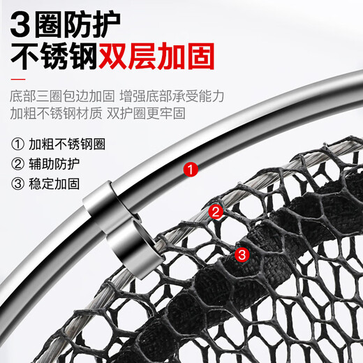 Competitive fish guard, thickened nylon line, quick-drying, anti-hanging fish, black pit wild fishing, special fishing guard, fishing bag, fishing gear, 25cm 0.8m edge, fish guard + bag + needle blocker + hook remover