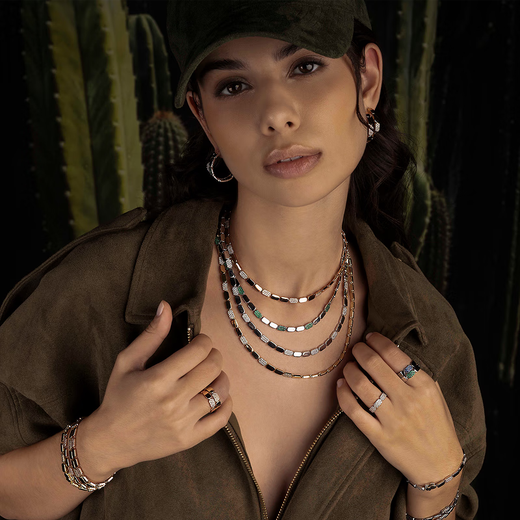 APM Monaco Yang Zi's same style small exquisite rose gold hoop earrings gift for girlfriend