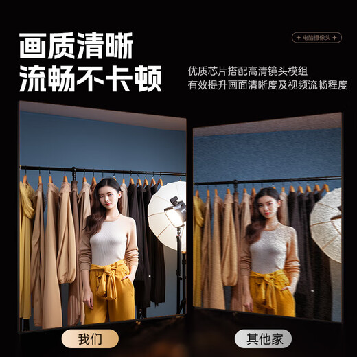 Computer camera desktop HD with microphone USB external laptop desktop online class teaching video conferencing external driver-free 2K with stand