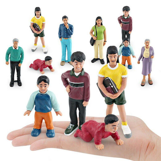 Autre poupée Modèle de personnage simulation Grands-parents et grands-parents garçons et filles ornements bébé enfants toys amérindiennes t15843 enfants et garçons 26g