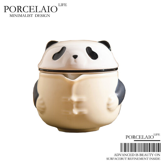 Panda Travel Tea Set Accompanying Gift Box Portable and Practical for Customer Activities Outdoor Teapot Small Gifts Kung Fu Panda Tea Set White Gift Box One Pot 3 Cups
